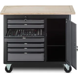 Werkbank, V5158, H1000xB481xL1091mm, m.Sortiment 375tlg., 8 Schubladen by Hazet – product image 2 of 2