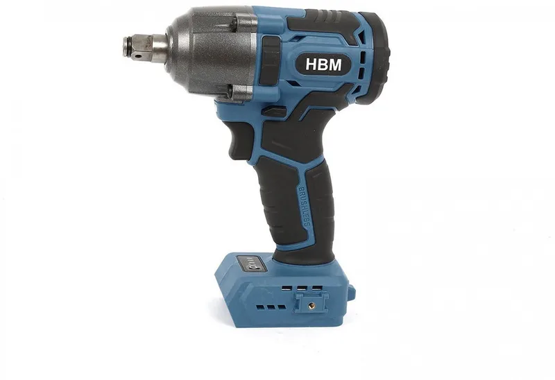 accu slagmoersleutel 20 V 400 Nm met LED verlichting en opbergkoffer by HBM, Neutraal – product image