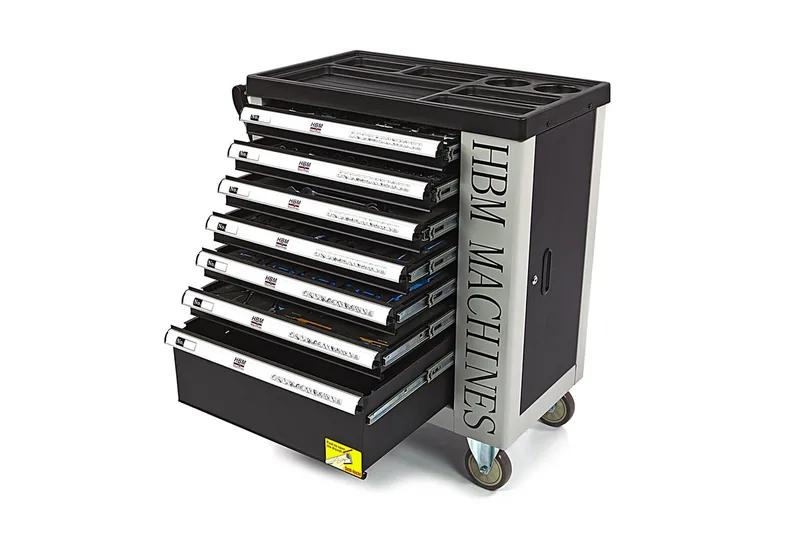Gereedschapswagen 245-delig PREMIUM (CARBON inlay) de HBM – image du produit