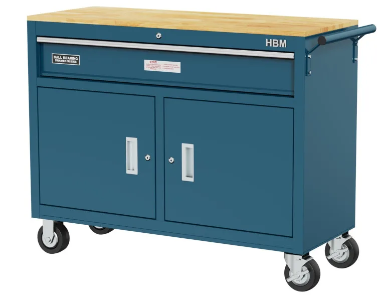 Gereedschapswagen / werkbank 125 cm BLAUW von HBM – Produktbild