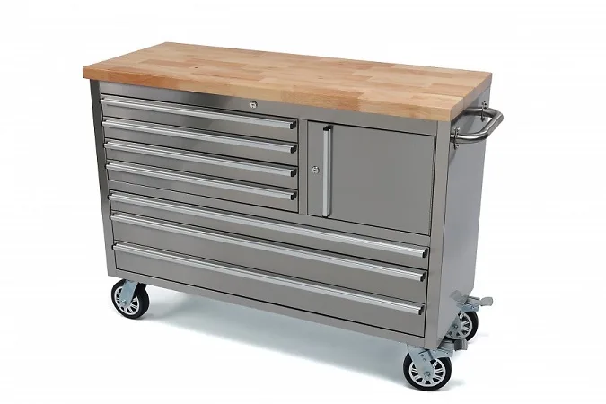 Gereedschapswagen / werkbank RVS 135 cm PROFI van HBM – productafbeelding