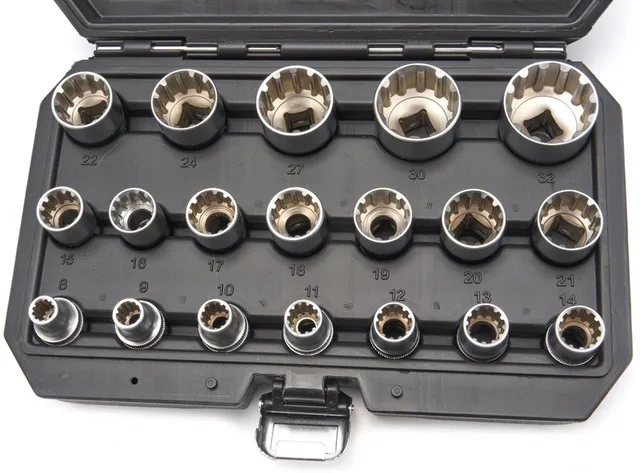 1/2 inch Multilock Doppenset 19-delig 8 tot 32 mm
