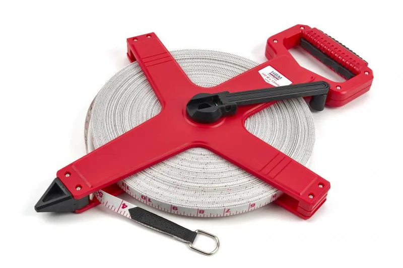HBM 100 m x 13 mm fiberglass meetband, meetlint, landmeter från HBM – produktbild