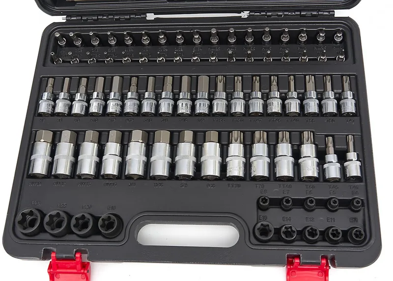 HBM 107-delige Inbus, Torx en Hex Doppenset Korte en Lange MM/INCH met Opbergkoffer von HBM, Neutraal – Produktbild