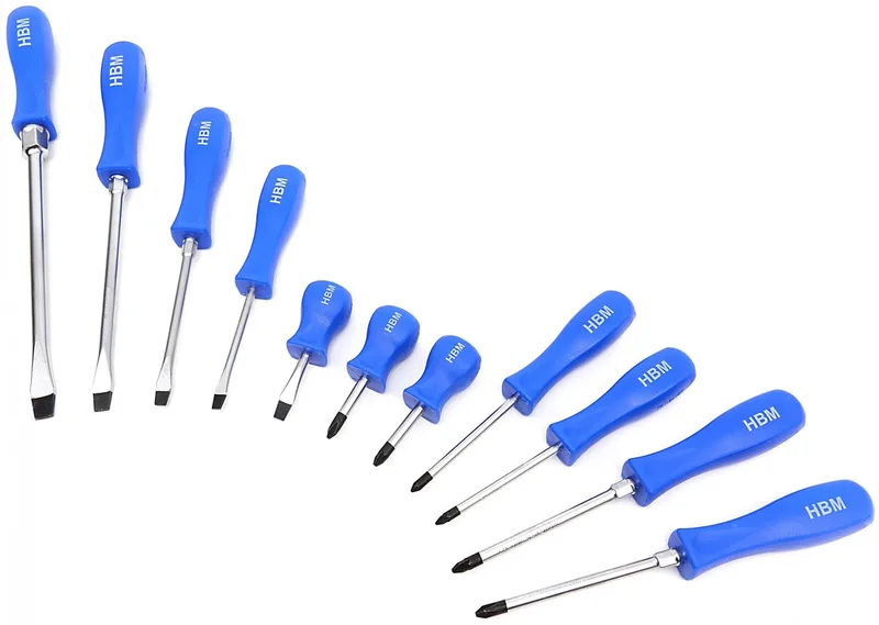HBM 11-delige professionele schroevendraaierset Sleufkop, Philips, Pozidriv by HBM, Neutraal – product image