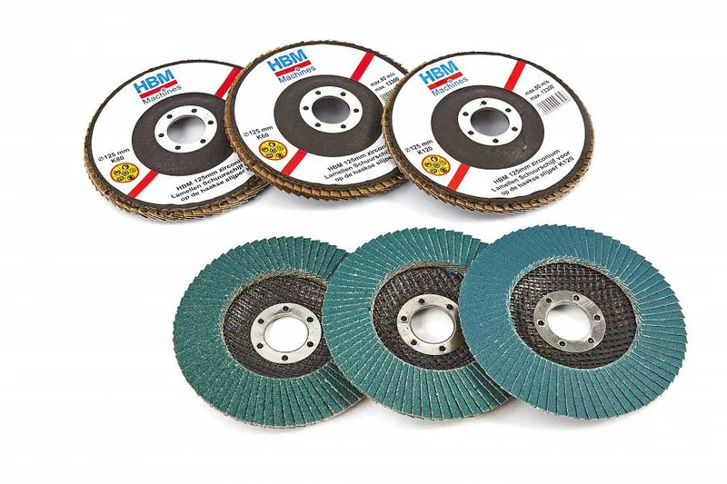 HBM 115 mm zirconium lamellen schuurschijf, haakse slijper K80 de HBM – image du produit