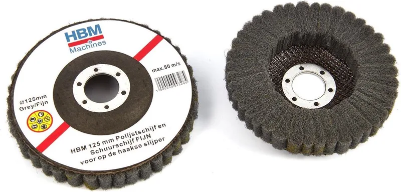 HBM 125 mm Polijstschijf en Schuurschijf FIJN voor haakse slijper von HBM – Produktbild