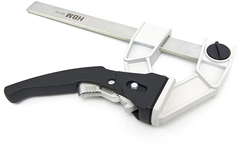 HBM 150mm lijmklem met snelverstelling en 200 kg klemkracht fra HBM, Sort – produktbillede