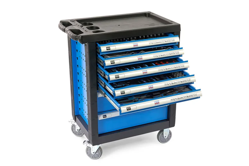 HBM 196-delige PREMIUM gereedschapswagen BLAUW von HBM – Produktbild