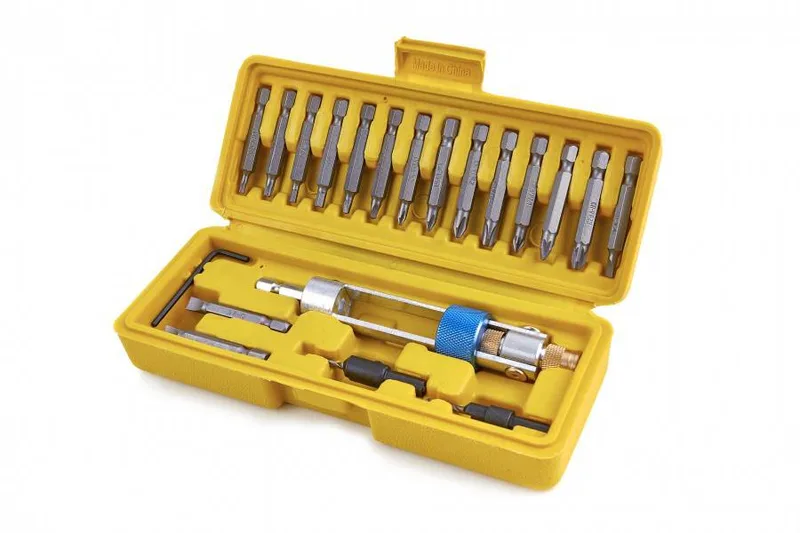 HBM 20-delige swap Drill Bit set, omkeerbare bithouder met verzinkfrees de HBM – image du produit