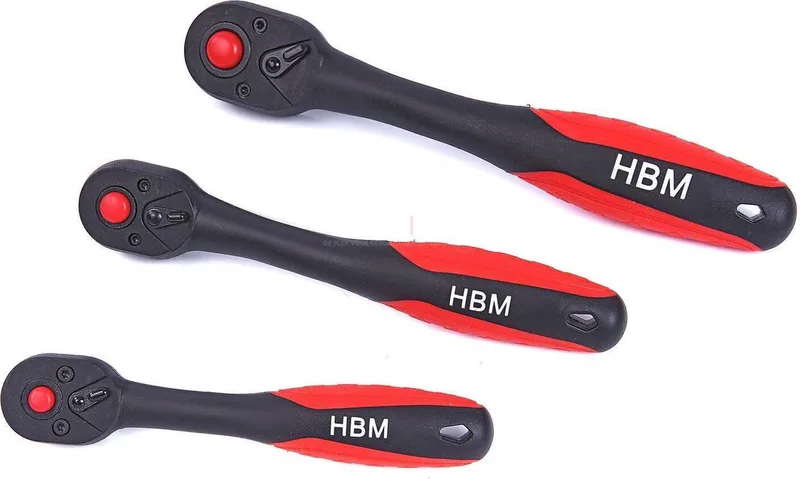 HBM 3/8 Professionele Premium Ratel 72 Tands Rood / Zwart von HBM, Neutraal – Produktbild