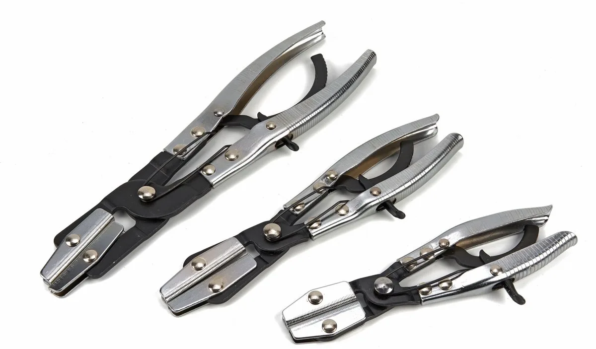 HBM 3-delige Professionele Slangklemtangen Set - Krimptang Set von HBM, Neutraal – Produktbild