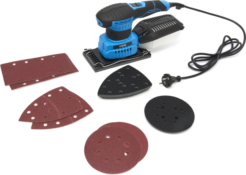 HBM 3-in 1 multifunctionele handpalmschuurmachine de HBM – image du produit