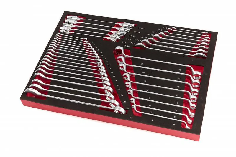 HBM 40-delige steeksleutel, ringsleutel en cardansleutelset FOAM inlay von HBM – Produktbild