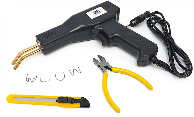 HBM 43 Watt Hete Nietmachine 230 V Kunststof Soldeerapparaat Bumper Reparatieset Inclusief 200 Nieten van HBM – productafbeelding