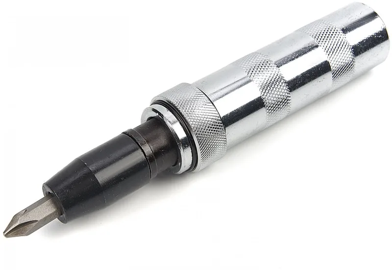 HBM 5-delige slagschroevendraaier set met metalen opbergbox, sleufkop en Philips, 1/2 inch staal fra HBM, Neutraal – produktbillede