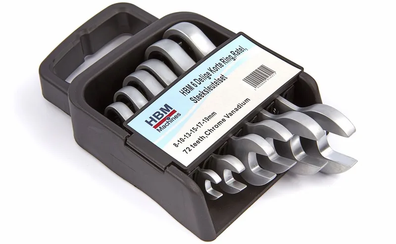 HBM 6 Delige Korte Ring , Ratel , Steeksleutelset by HBM – product image