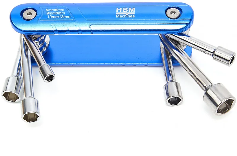 HBM 6 Delige Opvouwbare Dopsleutelset de HBM, Neutraal – image du produit