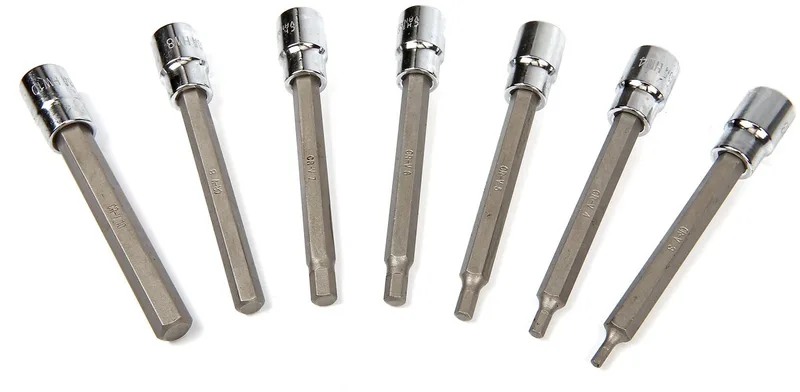 HBM 7-delige Profi 3/8 inch lange inbus doppenset 3-10 mm Model 2 van HBM, Neutraal – productafbeelding