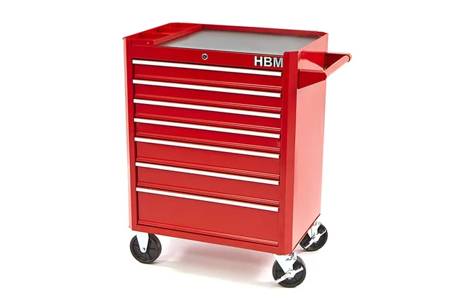 7 laden gereedschapswagen ROOD