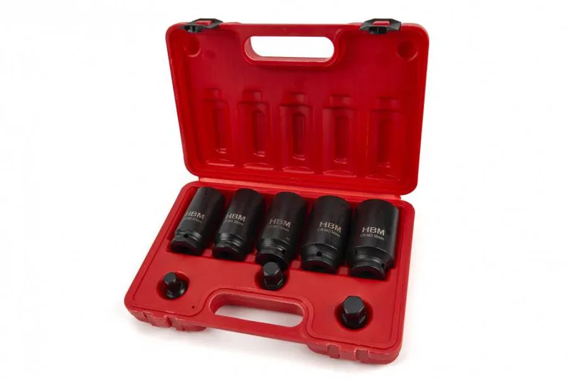 HBM 8-delige aandrijfas doppenset, montageset met 1/2" opname by HBM – product image