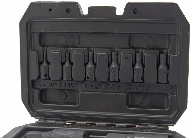 kracht inbus doppenset inch maten 14-delig von HBM, Schwarz – Produktbild