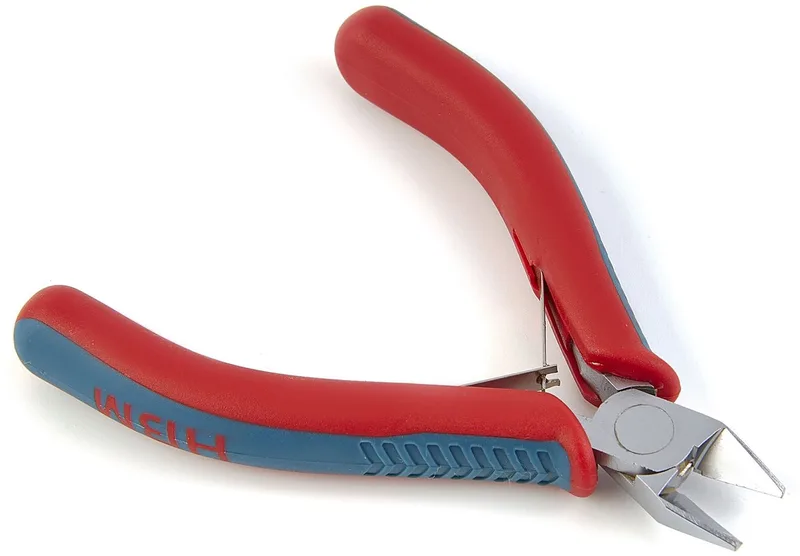 Professionele 115 mm Precisie Zijkniptang met smalle bek, 12,5 mm bek lengte, zijsnijder by HBM, Neutraal – product image