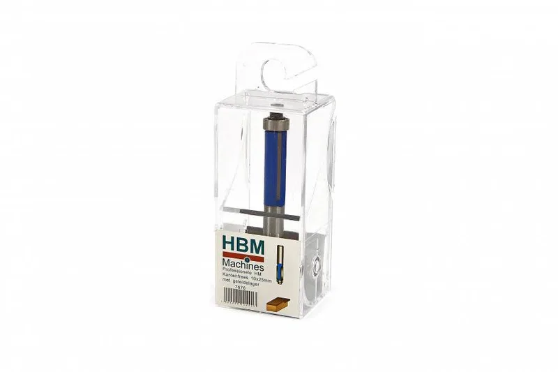 PROFI HM Sponning en kantenfrees 10 x 25 mm met geleidelager de HBM – image du produit