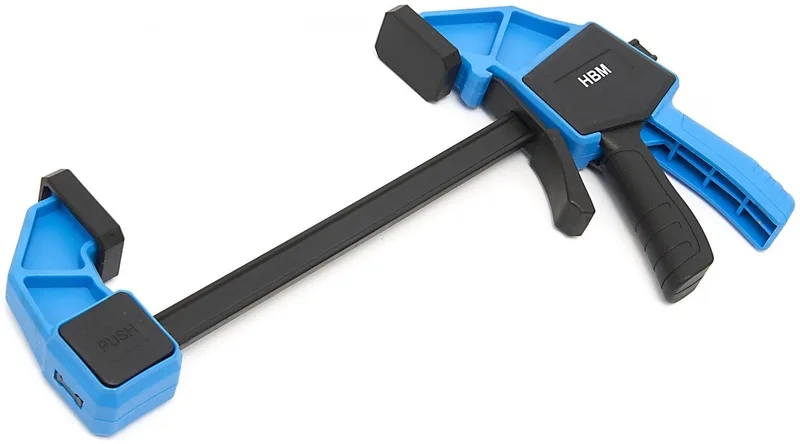 snelspan lijmklem 150 mm, klemkracht 136 kg, 450 x 450 x 670 mm fra HBM, Neutraal – produktbillede