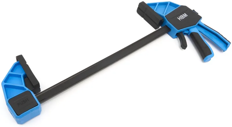 snelspan lijmklem 450 mm, klemkracht 136 kg, breedte 460 mm, hoogte 460 mm, lengte 670 mm de HBM, Neutraal – image du produit
