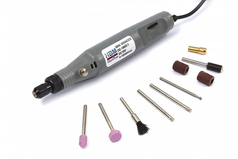 variabel graveerapparaat / multitool met 10 accessoires van HBM – productafbeelding