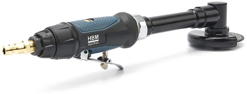 Variabele Pneumatische 75 mm Haakse Slijper - mat extra lange hals von HBM – Produktbild