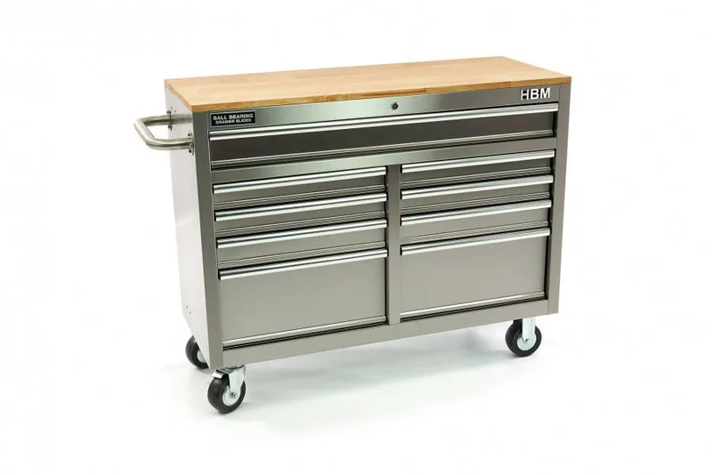 Werkbank / gereedschapswagen 125 cm RVS by HBM – product image