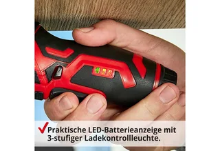 Akku-Schrauber mit 3,4V/2Ah Akku und 52-teiliger Bitsatz, 230 U/min, 4 Nm, Mangetisch, 4 Nm van Hecht, Rood – productafbeelding 2 van 5