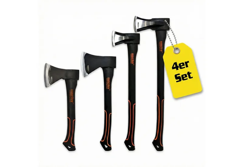 Axt 30cm & 40cm Beil 55cm Spaltaxt 63cm Spaltaxt, (4-St), Ergonomisches Design van Hecht – productafbeelding