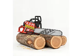 Benzin-Kettensäge Motorsäge 62, 2,9kW / 4PS, Baumkralle, 25Q72E, 50 cm Schwertlänge, 0,325´´, Umlenkstern, 45 cm Schnittlänge, 5,4 kg van Hecht, Rood – productafbeelding 1 van 5