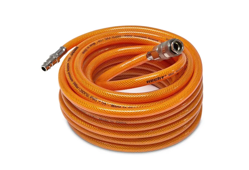 Druckluftschlauch 002075A Druckluftschlauch 10 m Kompressor, gewebeverstärkt EURO-Kupplung de Hecht – image du produit 1 sur 5