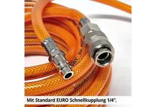 Druckluftschlauch 002075A Druckluftschlauch 10 m Kompressor, gewebeverstärkt EURO-Kupplung de Hecht – image du produit 5 sur 5