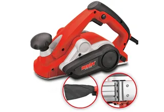 Elektrohobel 1790 mit 900 Watt, Hobelbreite: 82 in mm, mit Staubbeutel, Parallelanschlag, 1,9m Netzkabel van Hecht, Rood – productafbeelding 1 van 5