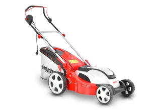 Elektrorasenmäher 1845 mit Mulchkit Stahlgehäuse, 46 cm Schnittbreite, 1800W, 30-75 mm Schnitthöhe von Hecht, Rot – Produktbild 1 von 5