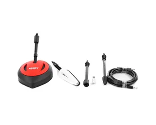 Hochdruckreiniger elektrisch mit Terrasen- & Waschbürste, 5,7m Schlauch, Druck max: 160 bar, Fördermenge max: 420 l/h, Transporträder, regulierbare Vario-Düse de Hecht, Rouge – image du produit 5 sur 5