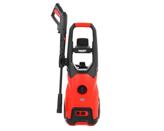 Hochdruckreiniger elektrisch mit Terrasen- & Waschbürste, 5,7m Schlauch, Druck max: 160 bar, Fördermenge max: 420 l/h, Transporträder, regulierbare Vario-Düse de Hecht, Rouge – image du produit 3 sur 5