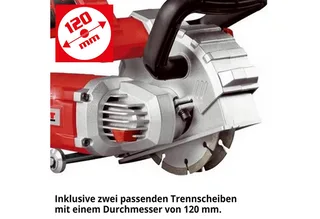 Mauernutfräse 1660 1600 W, Schnittbreite 8-26 mm, Schnitttiefe 30 mm, 9000 U/min, (1-tlg), Wandschlitzfräse, Schlitzfräse, Diamant-Trennscheiben, staubarm by Hecht – product image 4 of 5