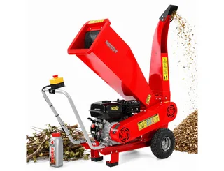 Messerhäcksler Gartenhäcksler Benzin 6208 Messerwalze mit zwei Messern Holzhäcksler, 7,00 cm max. Astdurchmesser, 208 cm³, 7 PS, 56 kg, Garten Holz Häcksler Schredder van Hecht – productafbeelding 1 van 5