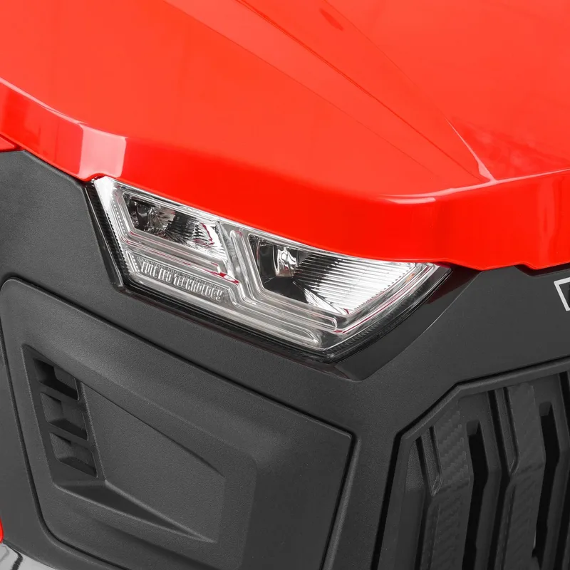 Rasentraktor 5115 Aufsitzmäher Seitenauswurf Benzin 12,5 PS CVT-Getriebe, 98 cm Schnittbreite, 452 ccm, Elektrostart, Anhängerkupplung, LED-Beleuchtung von Hecht, Rot – Produktbild 3 von 5