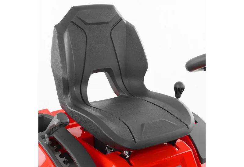 Rasentraktor 5115 Aufsitzmäher Seitenauswurf Benzin 12,5 PS CVT-Getriebe, 98 cm Schnittbreite, 452 ccm, Elektrostart, Anhängerkupplung, LED-Beleuchtung von Hecht, Rot – Produktbild 4 von 5