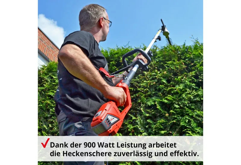 Teleskop-Heckenschere Elektro 695 mit LASER-CUT, bis 4 m Arbeitshöhe, 900W, 41 cm Schnittlänge, 20 mm Schnittkapazität by Hecht – product image 4 of 5