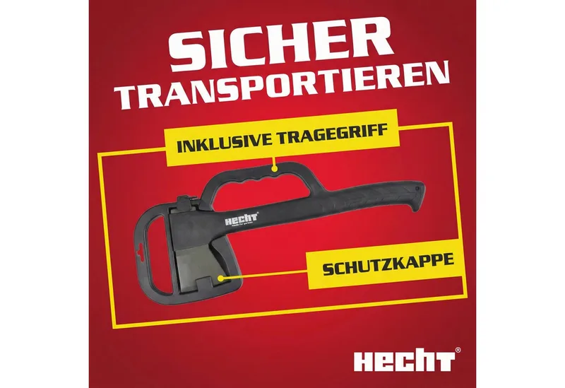Universalaxt 900901 44 cm Länge 900 Gramm Teflon beschichtet, 44 cm Länge, mit Schutzkappe mit Tragegriff von Hecht, Grau – Produktbild 4 von 5