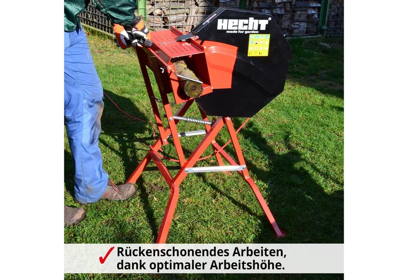 Wippkreissäge 8220 Elektro 2200W mit 405 mm HM Sägeblatt, Längenanschlag bis 810 mm, 135 mm Schnittiefe de Hecht, Rouge – image du produit 2 sur 5