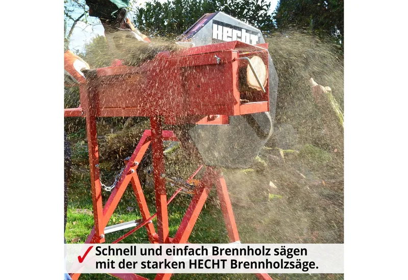 Wippkreissäge 8220 Elektro 2200W mit 405 mm HM Sägeblatt, Längenanschlag bis 810 mm, 135 mm Schnittiefe de Hecht, Rouge – image du produit 3 sur 5